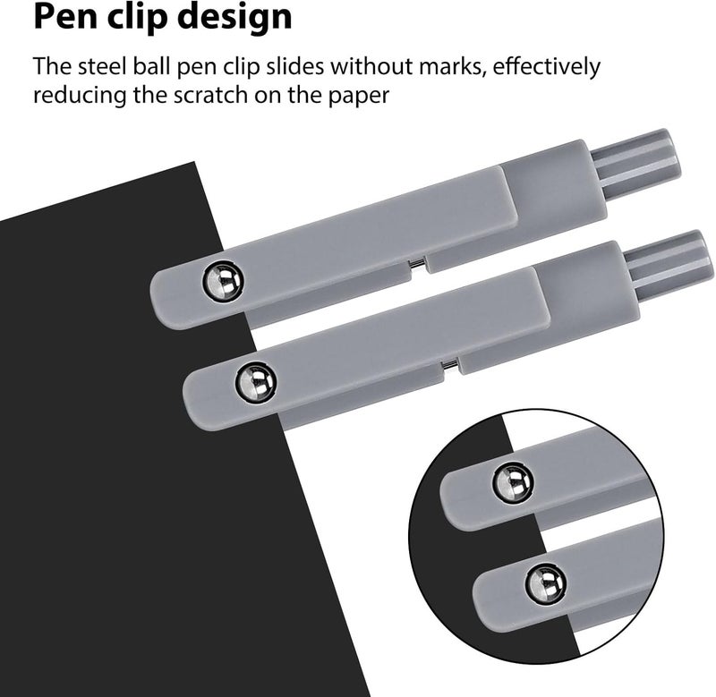 Ddaowanx Gel Pens, 0.5mm Fine Point Quick Dry Black Ink Pens Retractable, Nursing School Essentials,School Supplies, Gifts for Women (6Pcs-Black Ink) - Image 5